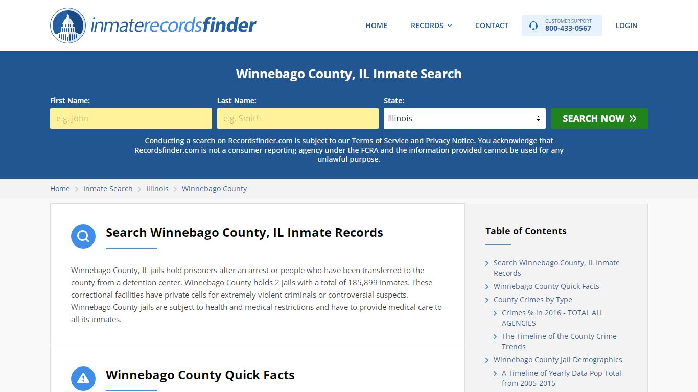 Winnebago County, IL Inmate Lookup & Jail Records Online